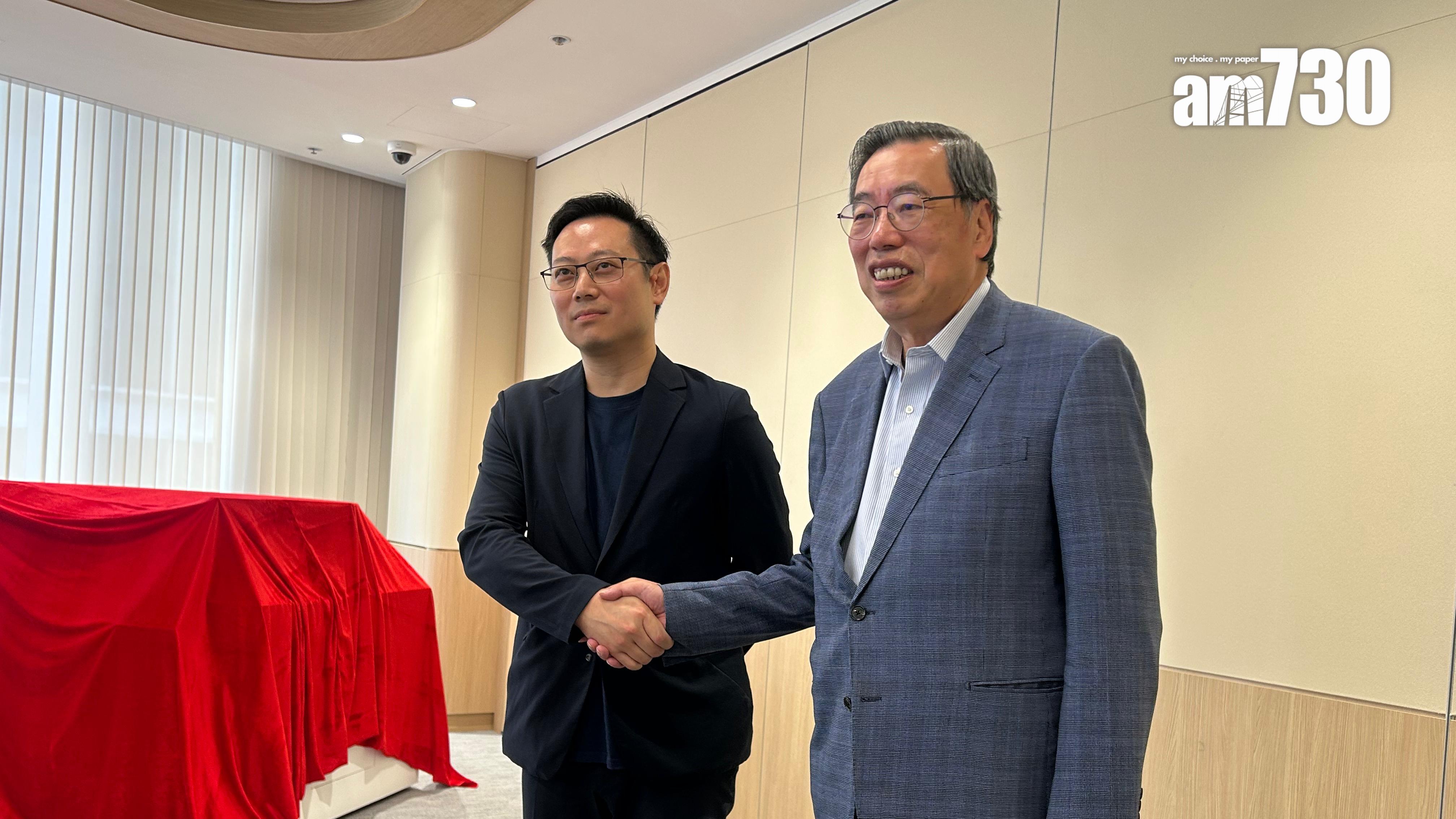 有傳梁君彥指控徐英偉因外遇下台，兩人會見傳媒澄清（陳芷晴攝）