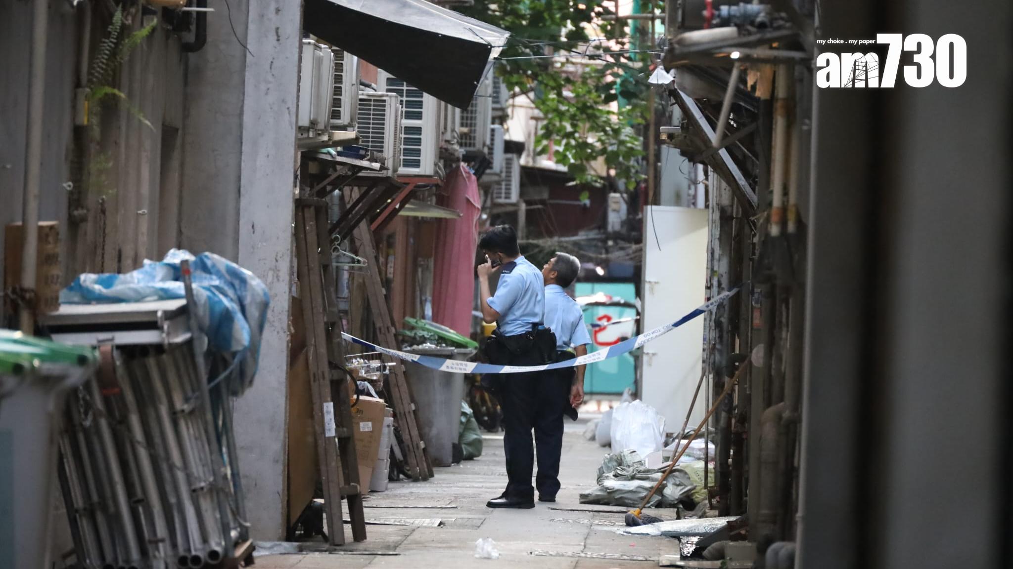 長沙灣道38至40號恒滿樓揭發謀殺案。(鍾式明攝)