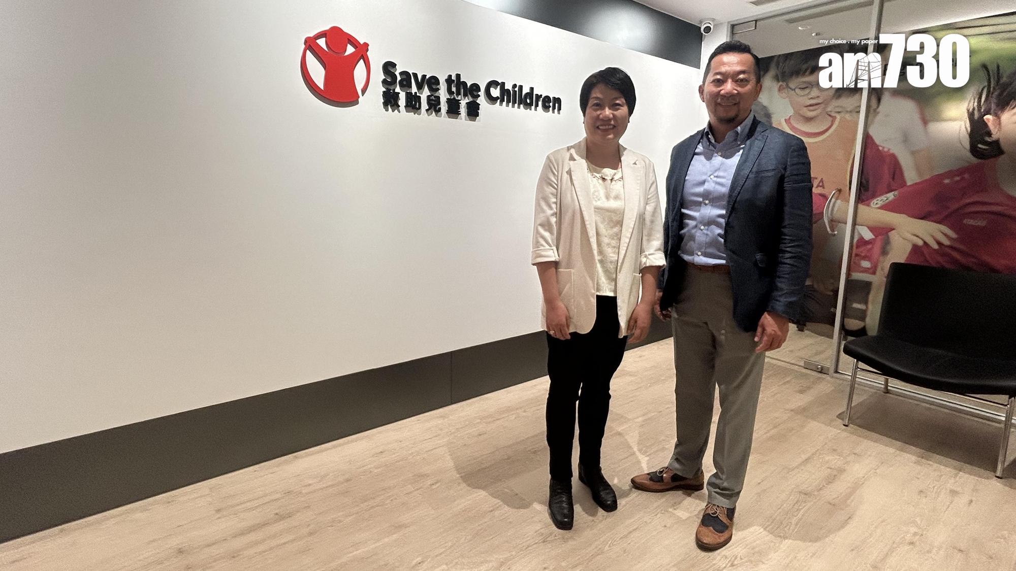 曾迦慧(左)和李建文分享對《強制舉報虐待兒童條例》實施的建議。(朱慧恩攝)