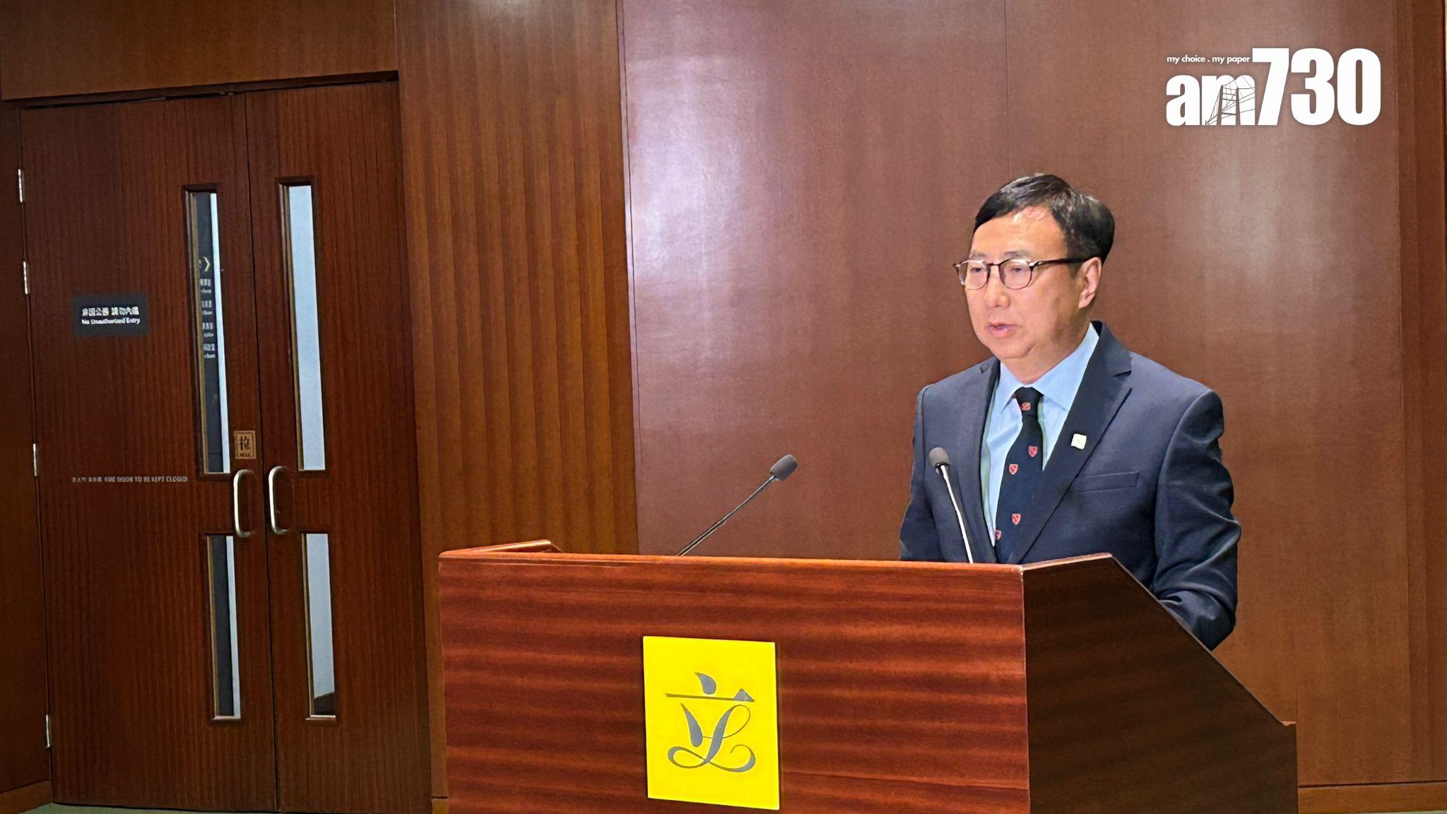 狄志遠發表告別演辭（陳芷晴攝）