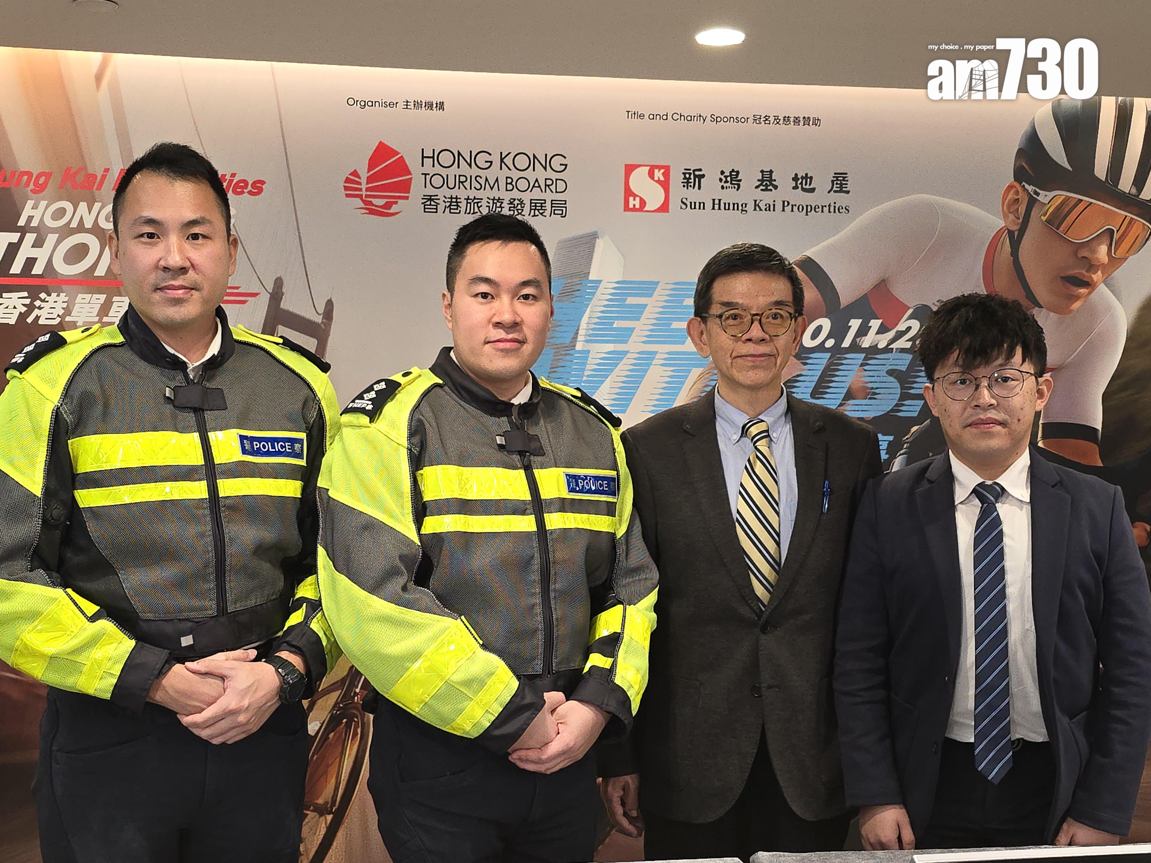 (左起) 張浩煒、鄭皓銘、洪忠興和何俊杰 。(李朗僑攝)