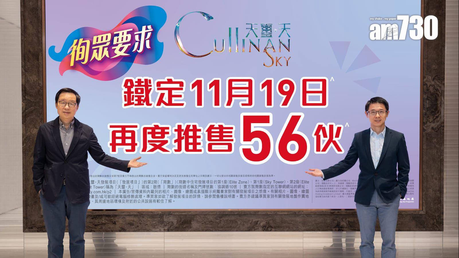 天璽．天2期加推 周三次輪價單開賣56伙一房 最平653萬｜啟德新盤