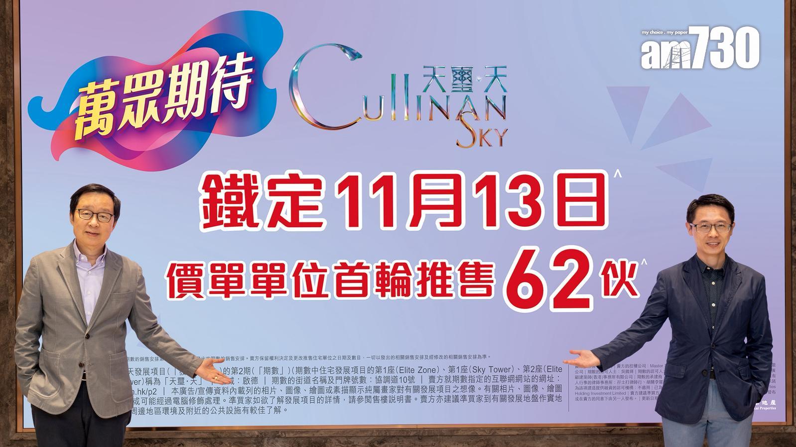 天璽．天2期周四首輪價單推售62伙 656萬入場 周三下午截票｜啟德新盤