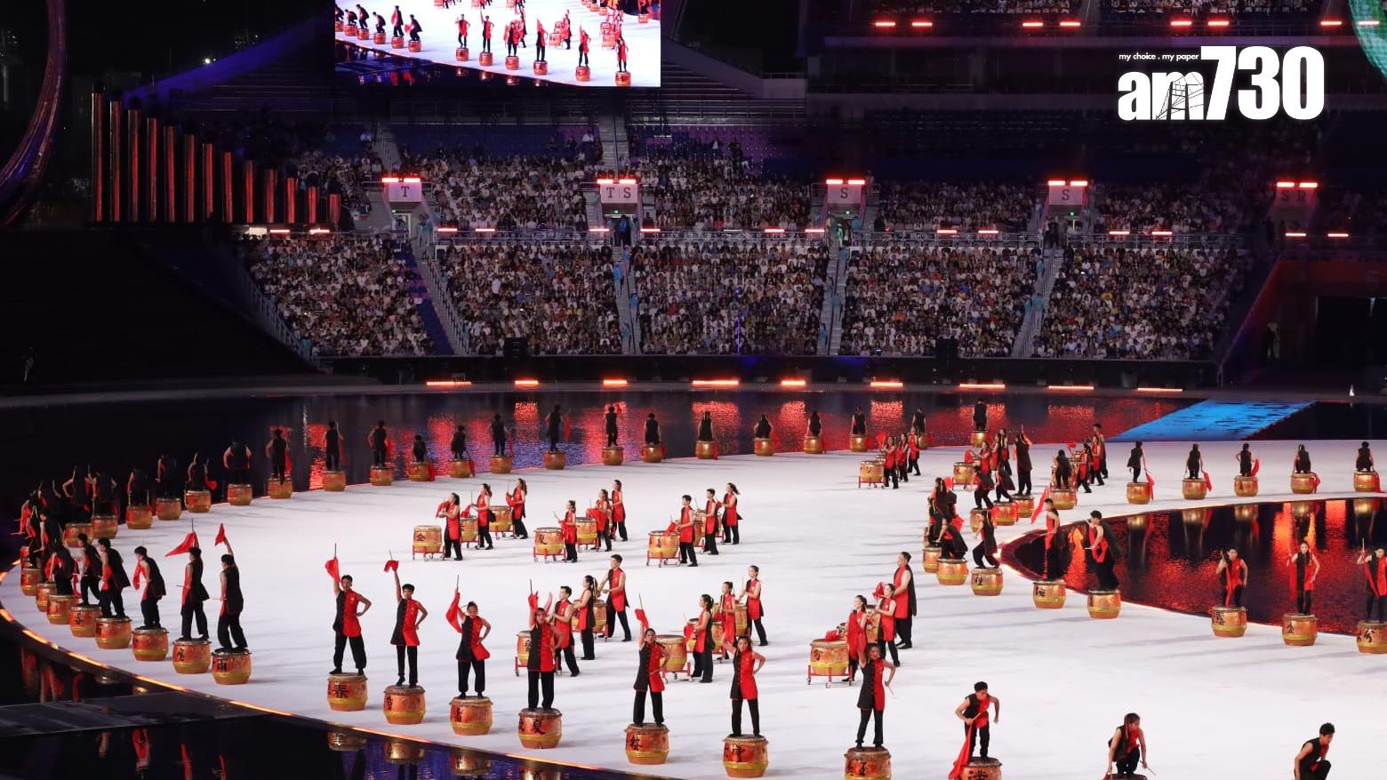 全運會開幕式在廣東奧林匹克體育中心舉行。(鍾式明攝)