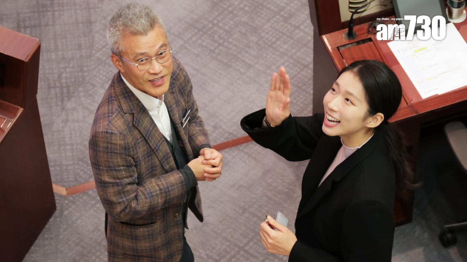 江旻憓等候任議員出席立法會事務簡介會(吳康琦攝)