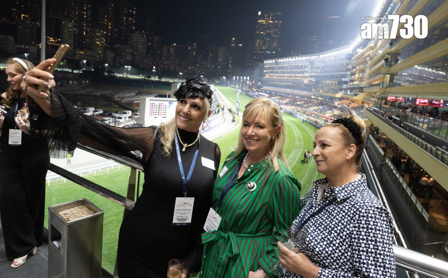 馬會稱，今年國際賽週吸引近1,400名海外旅客參與賽馬旅行團來港，較去年激增130%。(蘇文傑攝)