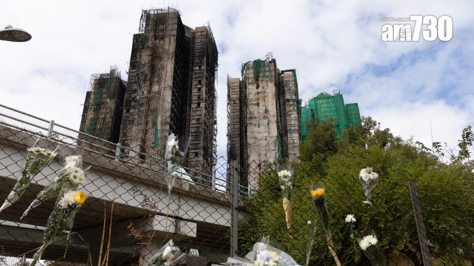 大埔宏福苑五級火至今造成151人死亡(蘇文傑攝)