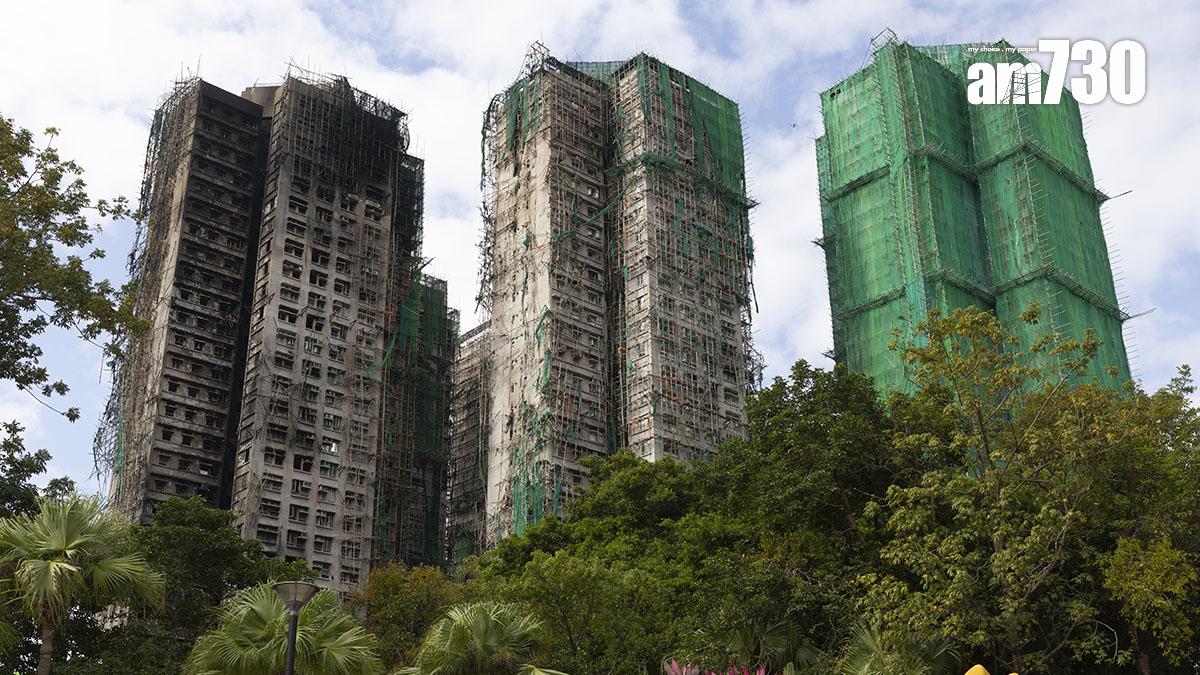 大埔宏福苑上月發生五級大火。(資料圖片／蘇文傑攝)